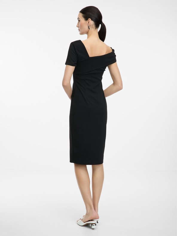 Orsay Черна дамска рокля с дължина до коляното ORSAY