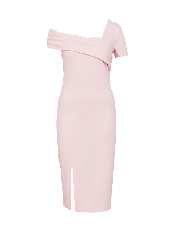 Orsay Светлорозова дамска рокля с дължина до коляното ORSAY