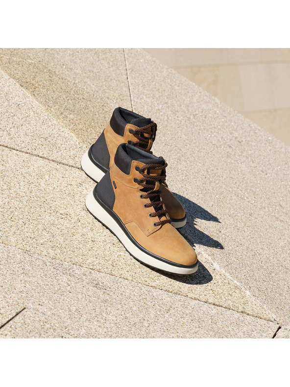 Geox Светлокафяви мъжки високи обувки Geox Granito