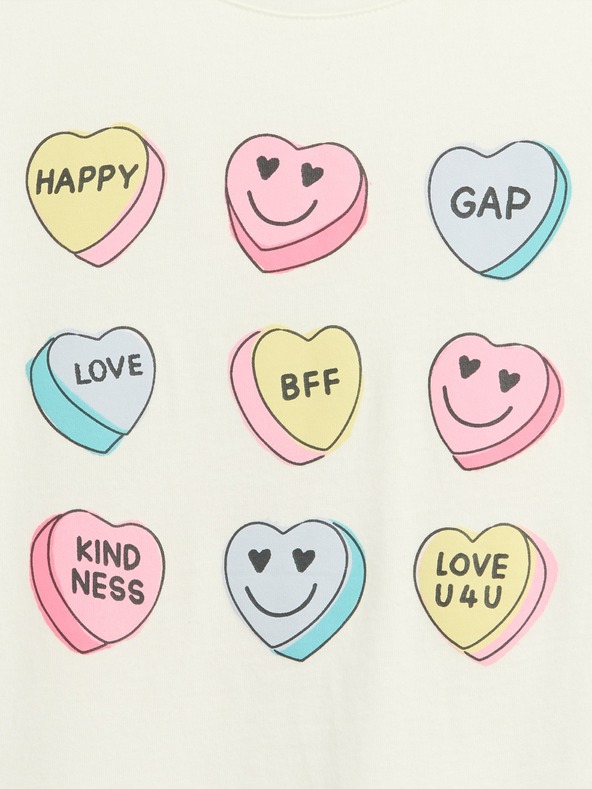 GAP Бебешка тениска с щампа Gap