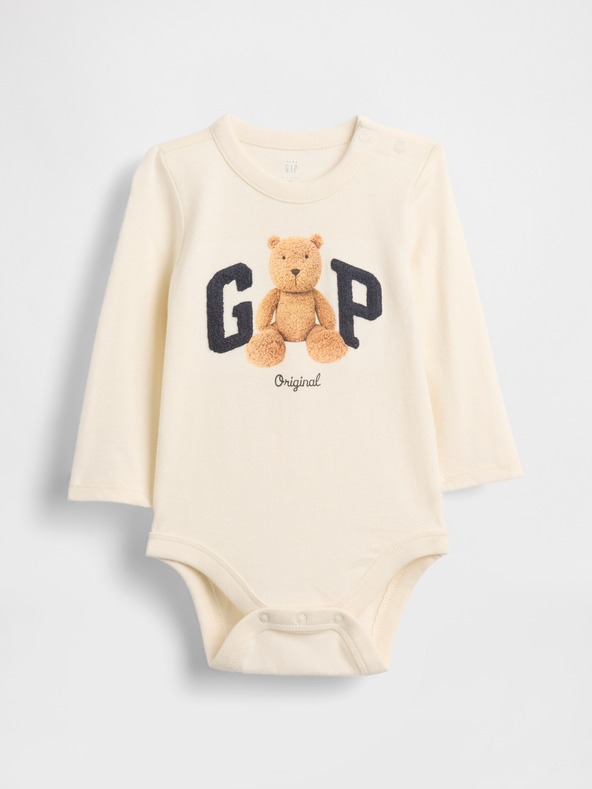 GAP Бебешко боди Brannan Bear Logo GAP