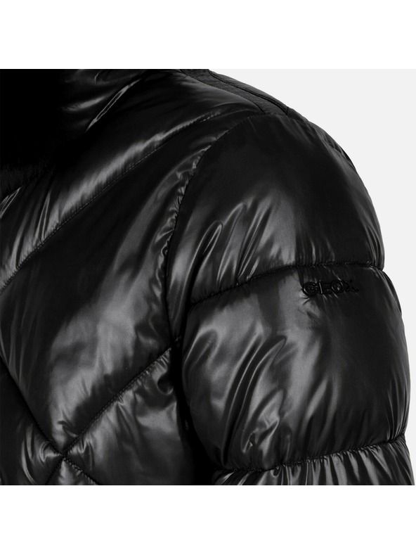 Geox Черно дамско пухено яке Geox Backsie