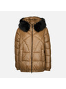 Geox Светлокафяво дамско пухено яке Geox Backsie