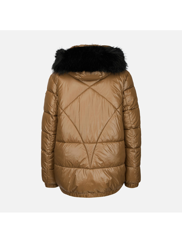 Geox Светлокафяво дамско пухено яке Geox Backsie
