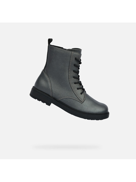 Geox Сиви момичешки високи обувки Geox Eclair Girl