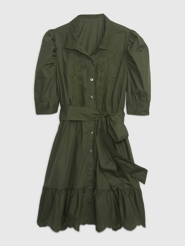 GAP Мини рокля с набрани ръкави GAP