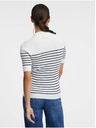 Orsay Кремава дамска поло тениска на райе ORSAY