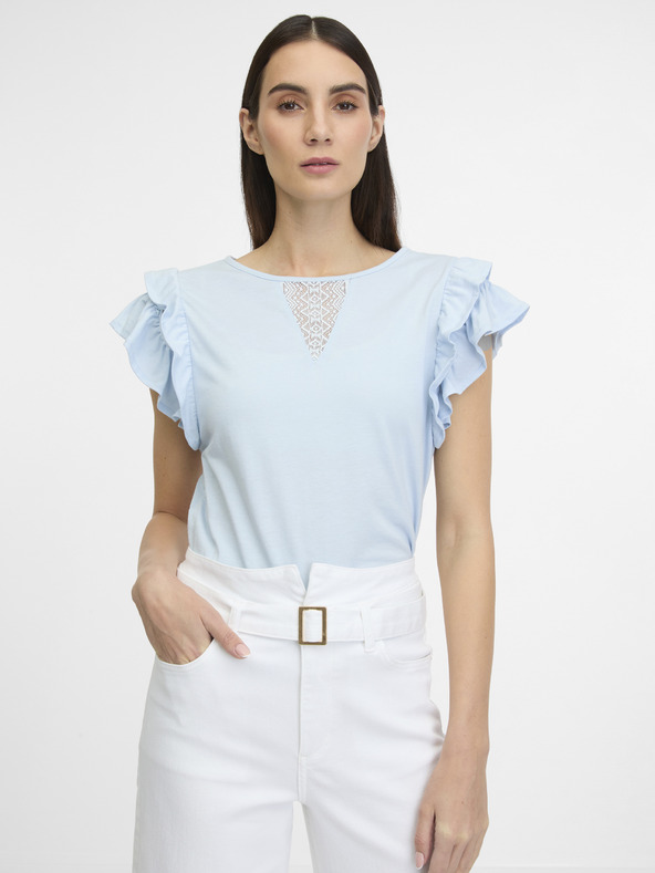 Orsay Синя дамска тениска с къс ръкав ORSAY