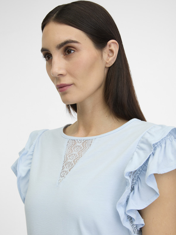 Orsay Синя дамска тениска с къс ръкав ORSAY