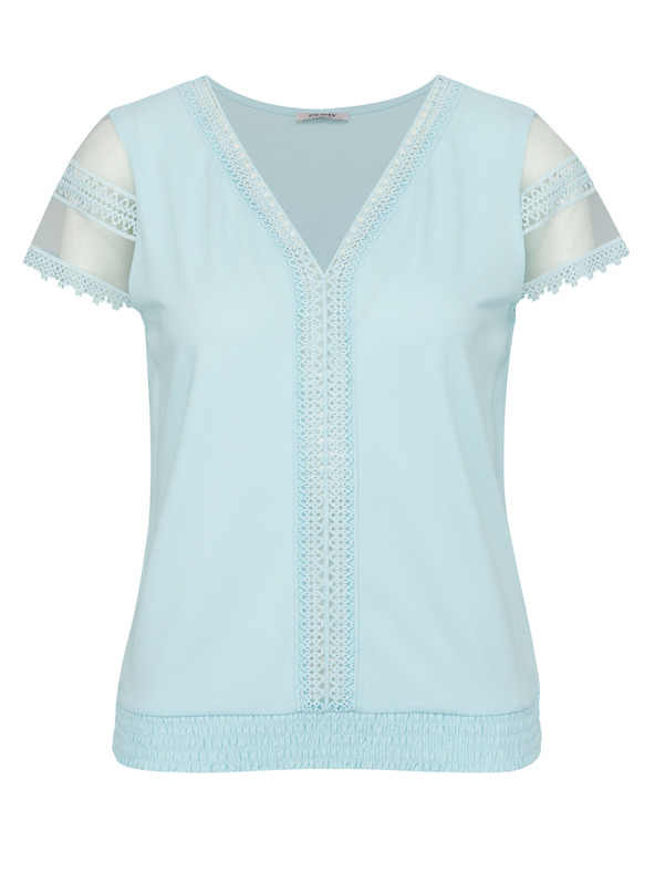 Orsay Светлосиня дамска тениска с къс ръкав ORSAY