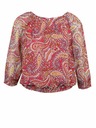 Orsay Червено-розова дамска блуза с десен ORSAY