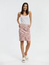 Orsay Розова дамска дънкова пола с десен ORSAY