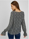 Orsay Бяло-черна дамска блуза с десен ORSAY