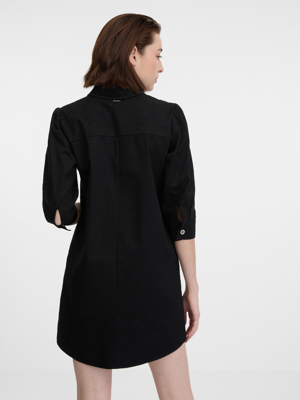 Orsay Черна дамска дънкова рокля ORSAY