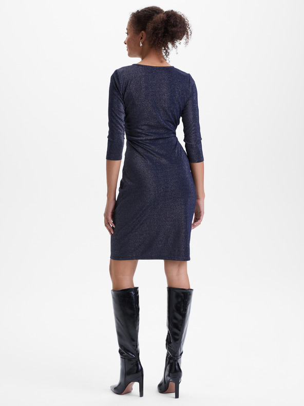 Orsay Тъмносиня дамска рокля по тялото ORSAY