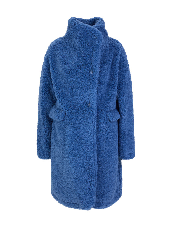 Orsay Син дамски шлифер от изкуствена кожа ORSAY