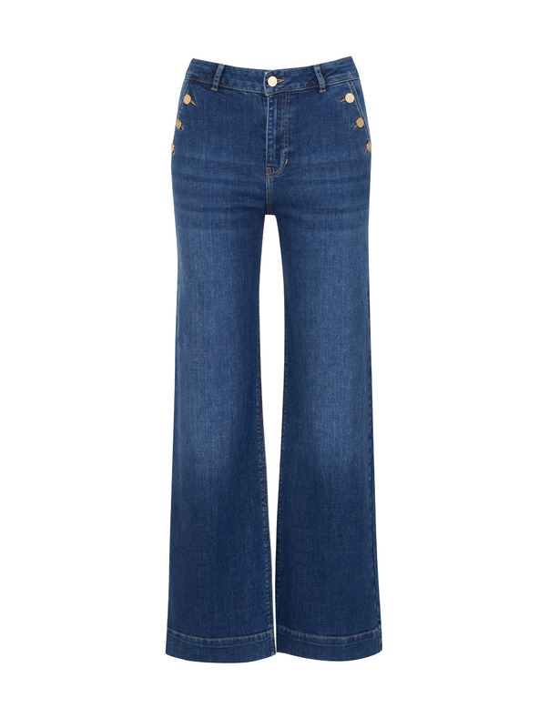 Orsay Тъмносини дамски широки дънки ORSAY