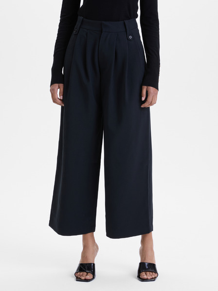 Orsay Черен дамски широк панталон ORSAY