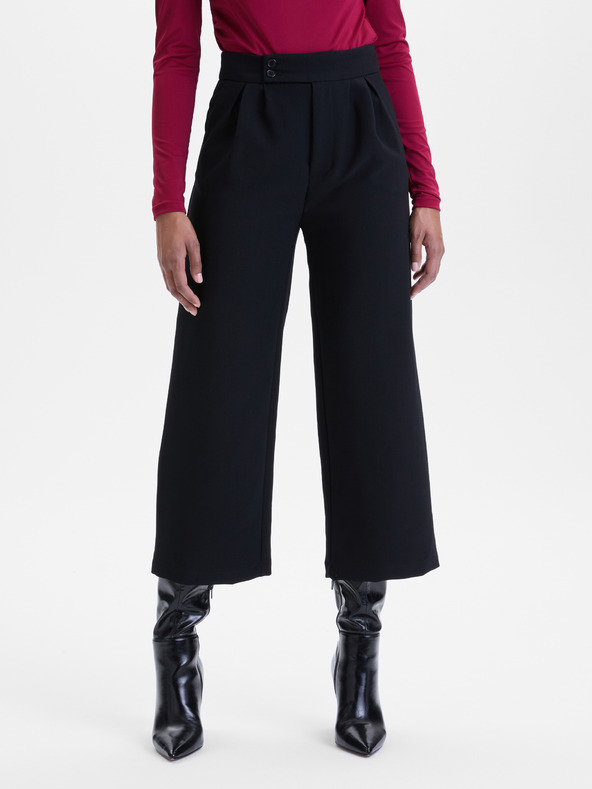 Orsay Черен дамски широк панталон ORSAY
