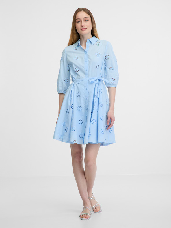 Orsay Синя дамска рокля-риза ORSAY