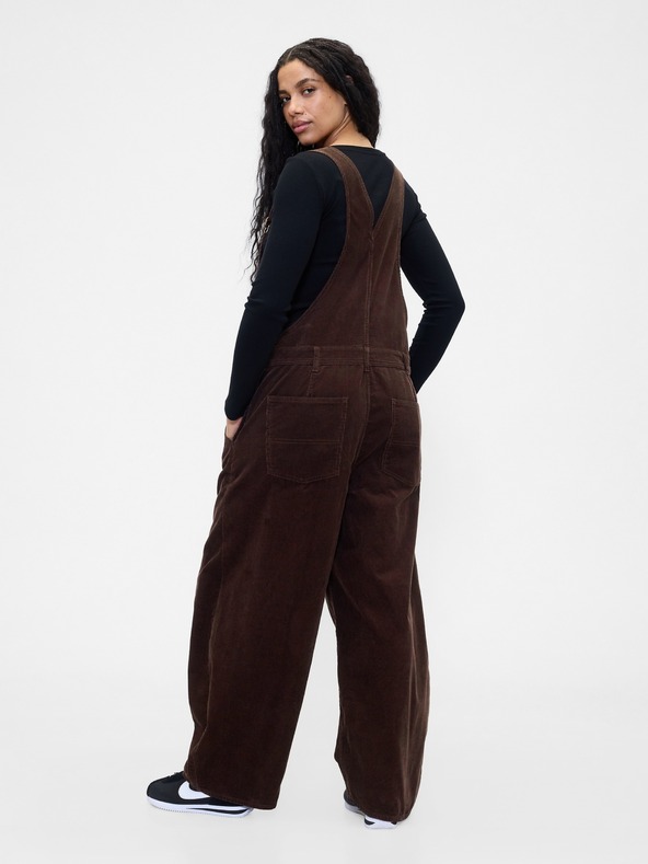 GAP Кадифени панталони с презрамки Horseshoe GAP