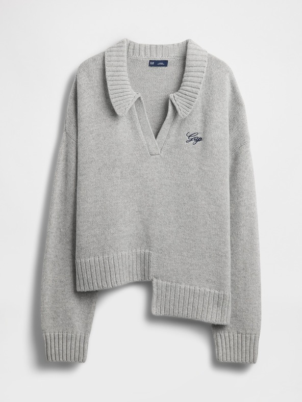 GAP Асиметричен суитшърт с вълнена смес GAP