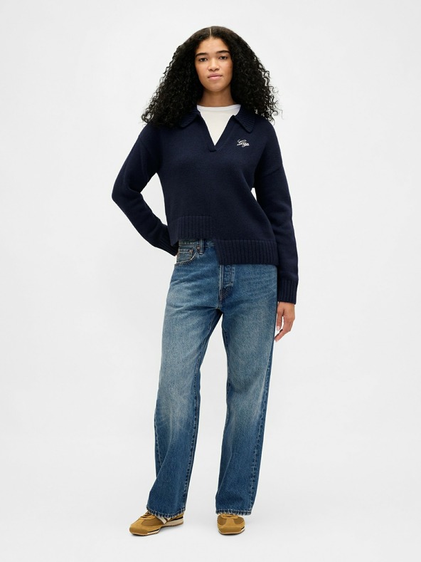 GAP Асиметричен суитшърт с вълнена смес GAP