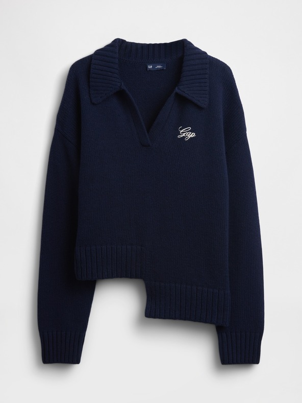 GAP Асиметричен суитшърт с вълнена смес GAP