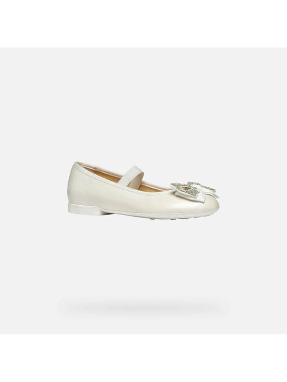 Geox Бели момичешки балеринки Geox Plie'