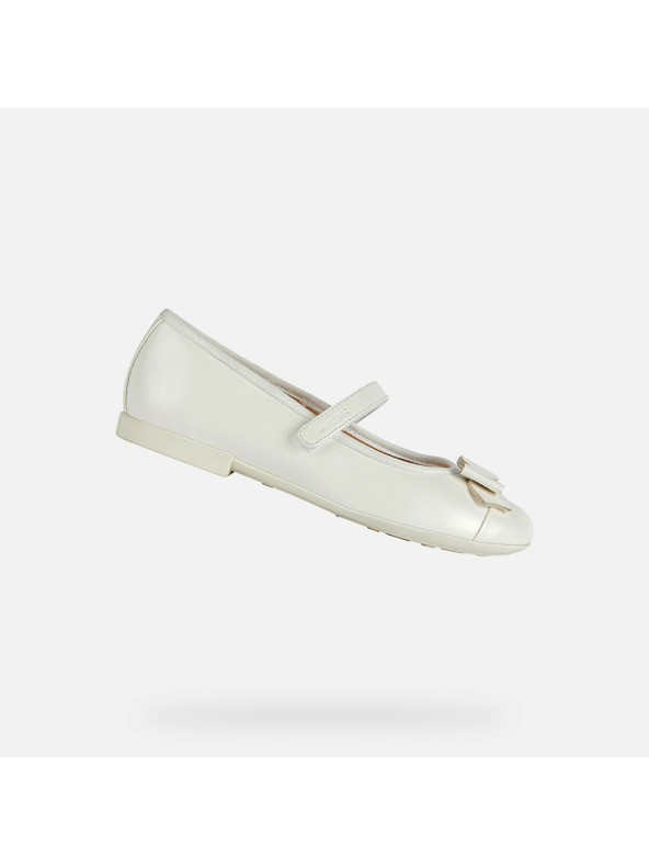 Geox Бели момичешки балеринки Geox Plie