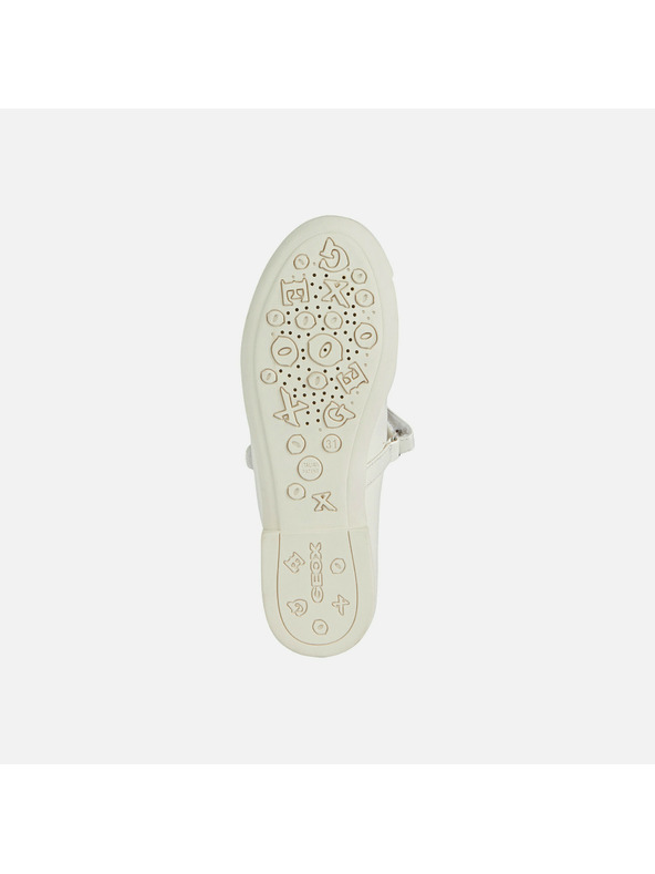 Geox Бели момичешки балеринки Geox Plie