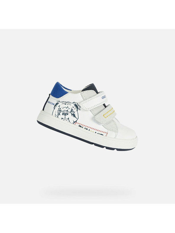 Geox Бели момчешки маратонки Geox Biglia Boy