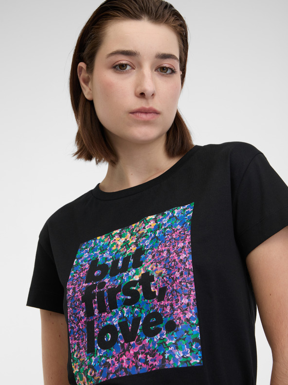 Orsay Черна дамска тениска ORSAY