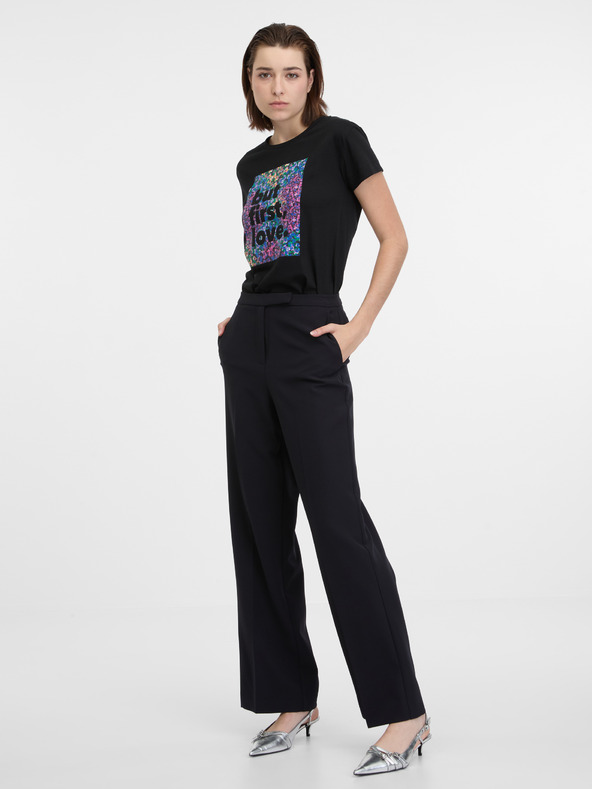 Orsay Черна дамска тениска ORSAY