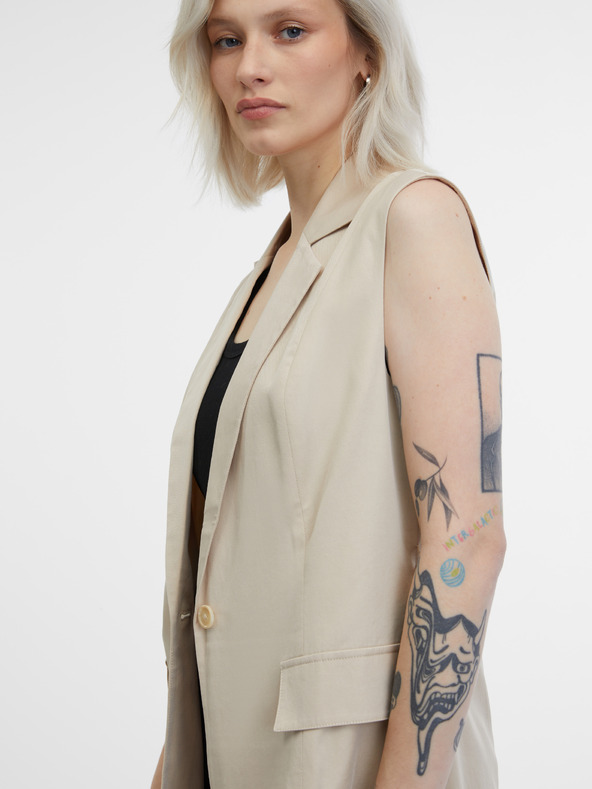 Orsay Бежов дамски елек ORSAY