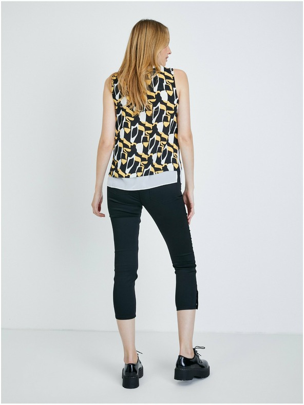 Orsay Бяло-черна блуза с десен ORSAY