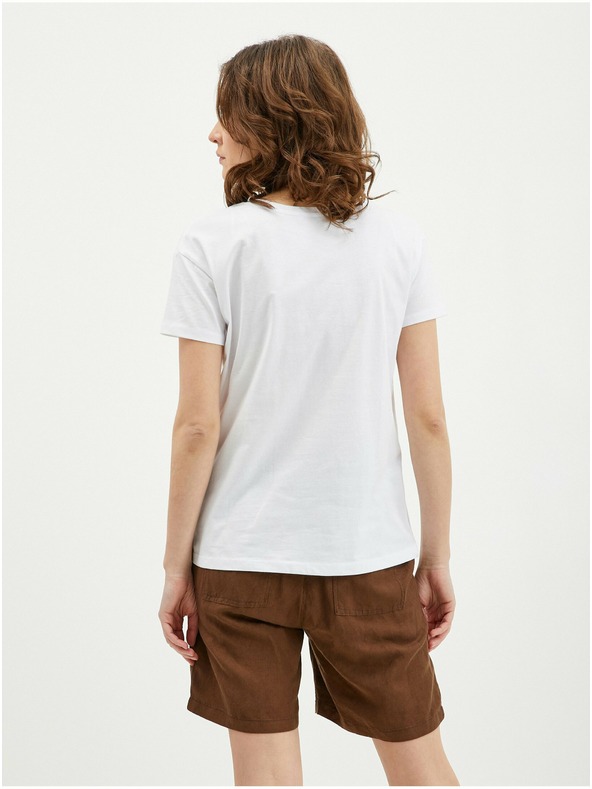 Orsay Бяла дамска тениска ORSAY