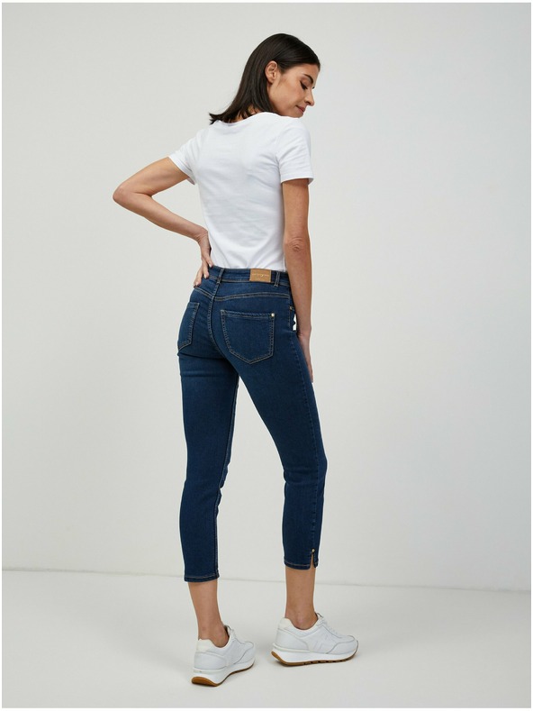 Orsay Тъмносини къси slim fit дънки ORSAY