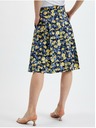 Orsay Жълто-синя дамска плисирана пола на цветя ORSAY