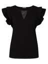 Orsay Черна дамска тениска с къс ръкав ORSAY
