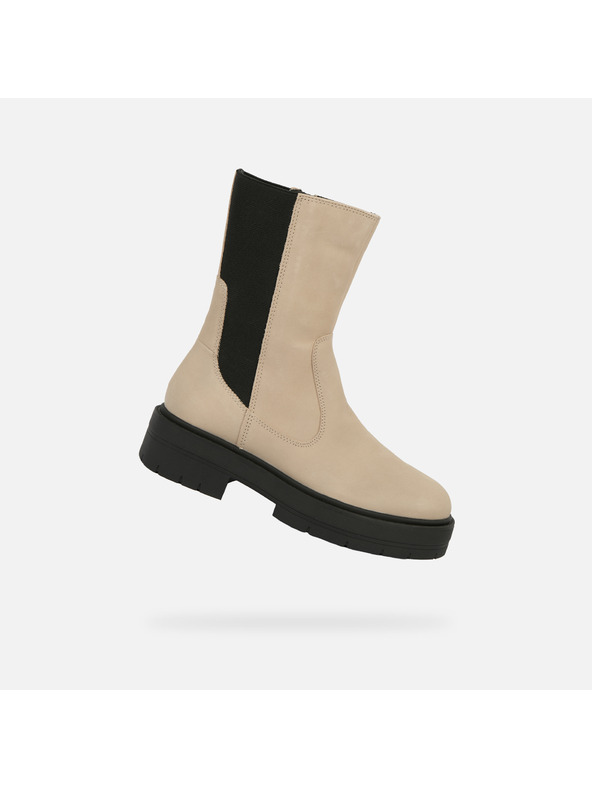 Geox Бежови дамски боти Geox Spherica EC7