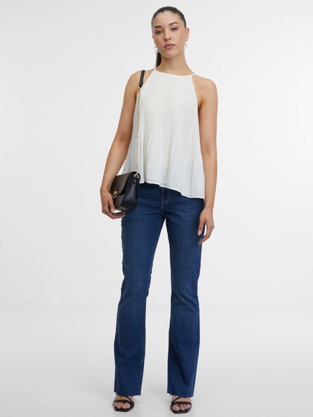 Orsay Бял дамски топ ORSAY