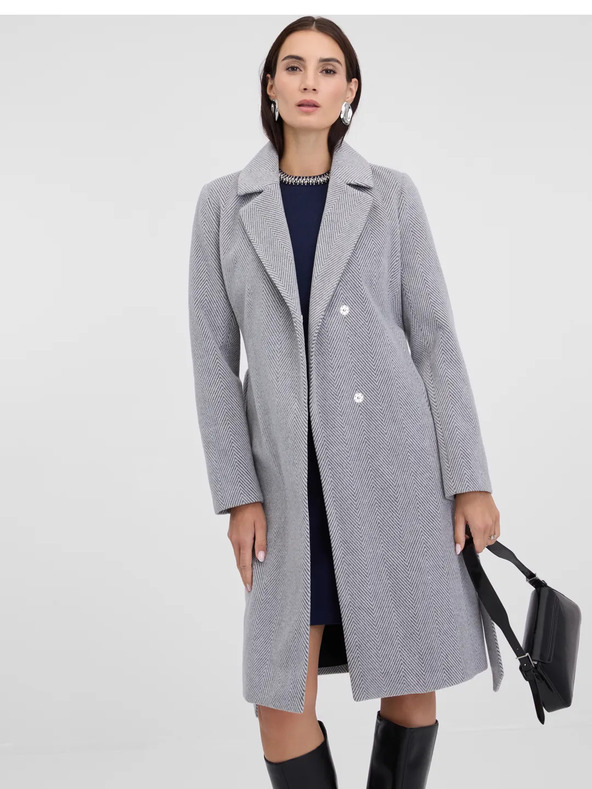 Orsay Сиво дамско зимно палто ORSAY