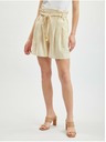 Orsay Бежови дамски ленени къси панталони ORSAY