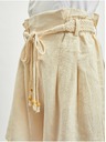Orsay Бежови дамски ленени къси панталони ORSAY
