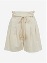 Orsay Бежови дамски ленени къси панталони ORSAY