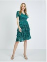 Orsay Зелена рокля с волани ORSAY