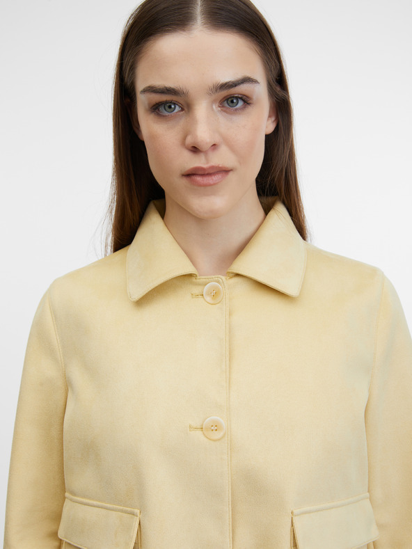 Orsay Жълто дамско яке от велур ORSAY
