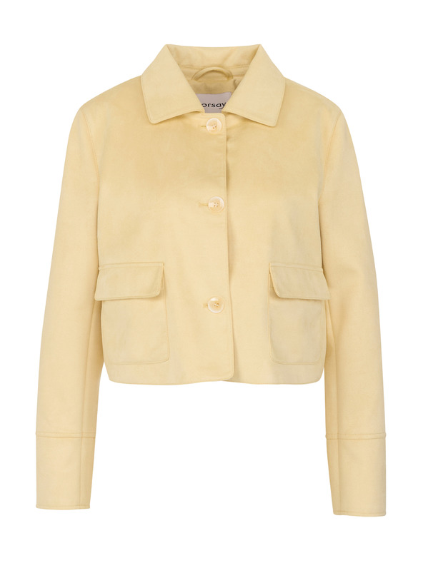Orsay Жълто дамско яке от велур ORSAY