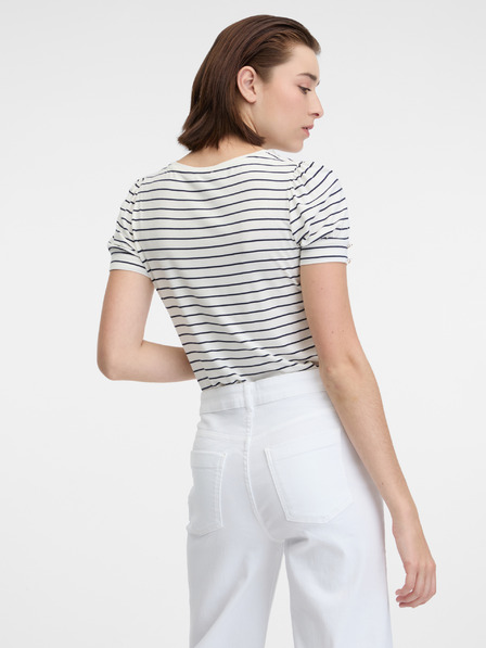 Orsay Кремаво райета дамска тениска ORSAY